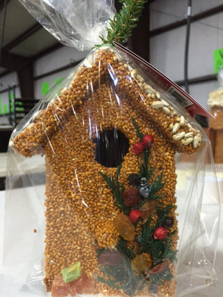 Christmas Cottage Bird Feeder