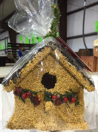 Christmas Cottage Bird Feeder