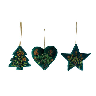 Green Velvet Ornament