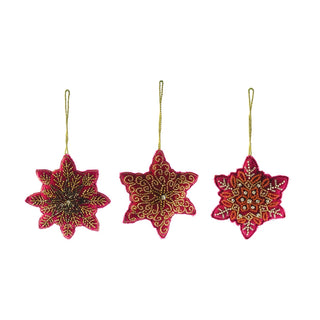 Velvet Snowflake Ornament (more styles)