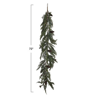 Second Street Faux Spruce + Pine Garland