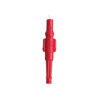 Unscented Nutcracker Shaped Taper Candles in Box, Red, Set of 2