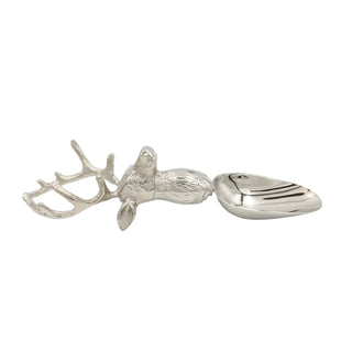 Cast Aluminum & Stainless Steel Scoop with Deer Head Shaped Handle