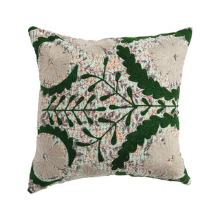 Evergreen Rose Pillow