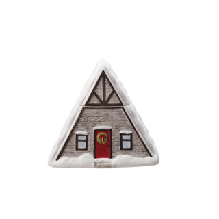 A-Frame Cozy Cabin Cookie Jar