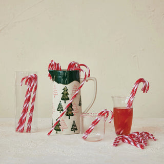 Candy Cane Drink Stirrers (Set of 10)