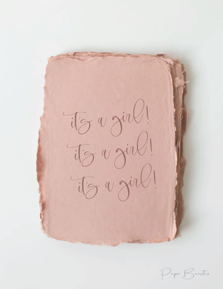 It's a Girl Card + Envelope