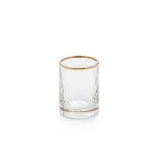 SALE Leo Gold Rim Shot Glass
