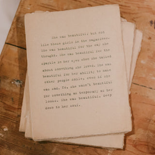Deckle Edge Notebook