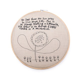 FINAL SALE Two Ways To Live Embroidery Hoop