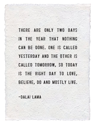 Handmade Paper Print (Quotes)