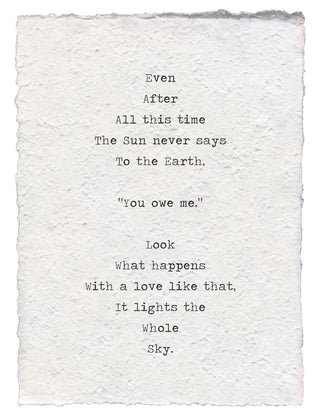 Handmade Paper Print (Quotes)
