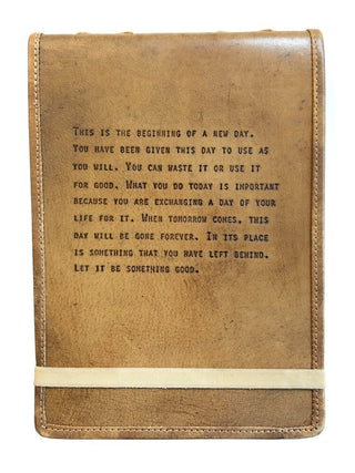Large Leather Journal (More Quotes Available)