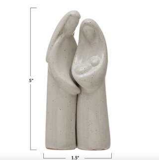 Stoneware Holy Family Set