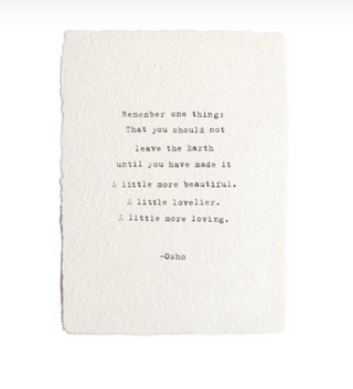 Handmade Paper Print (Quotes)