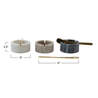 Marble Bowl & Knife